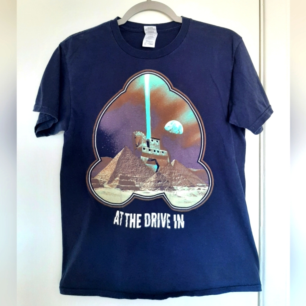 At The Drive In - Space Pyramid Band T Shirt - Medium